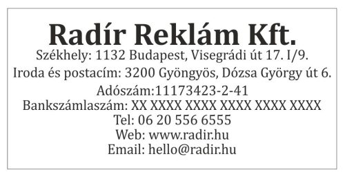 Bélyegző C60 komplett
