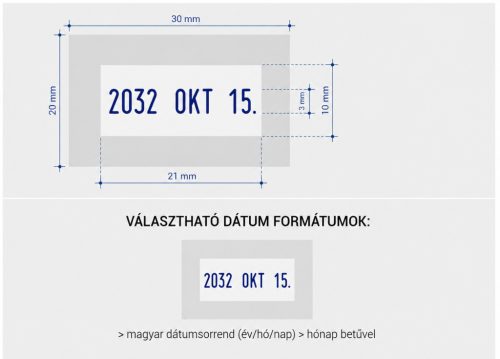 Dátumbélyegző szöveggel - Printer 52