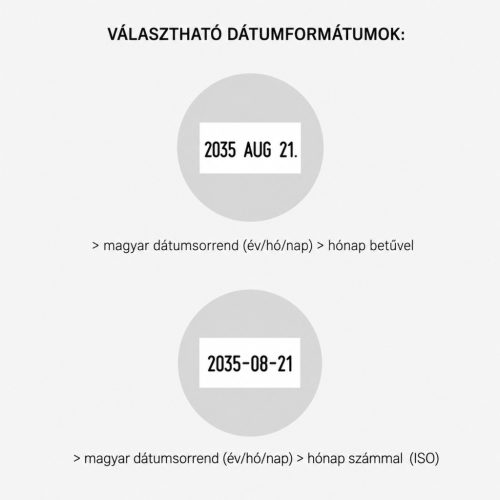 Dátumbélyegző szöveggel - R 30 kör 