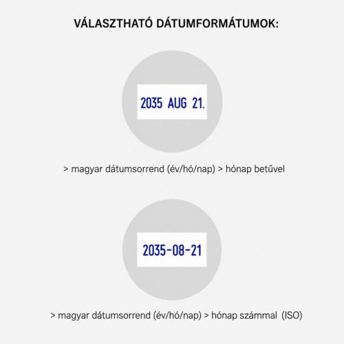 Dátumbélyegző szöveggel - R 30 kör 