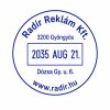 Dátumbélyegző szöveggel - R 30 kör 