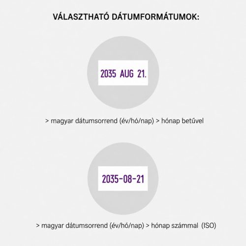 Dátumbélyegző szöveggel - R 30 kör 