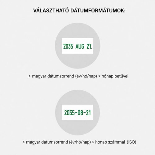 Dátumbélyegző szöveggel - R 30 kör 