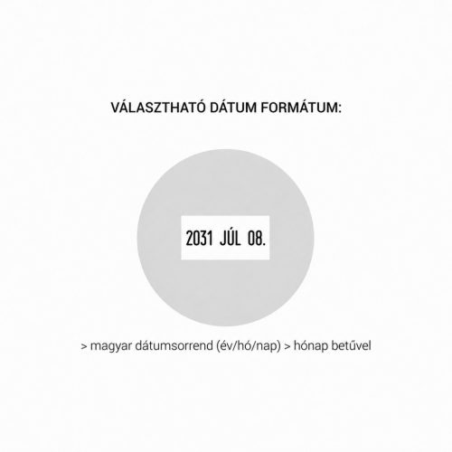 Dátumbélyegző szöveggel - R 40 kör 