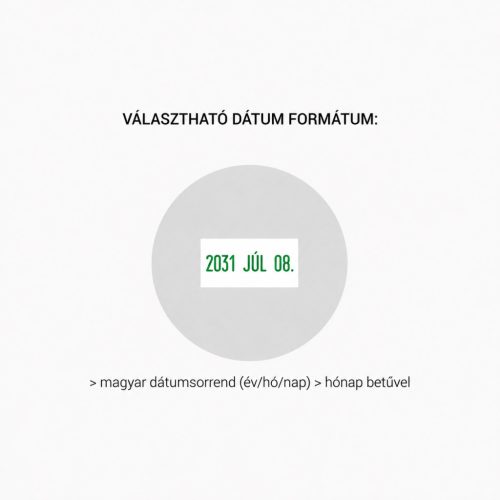Dátumbélyegző szöveggel - R 40 kör 